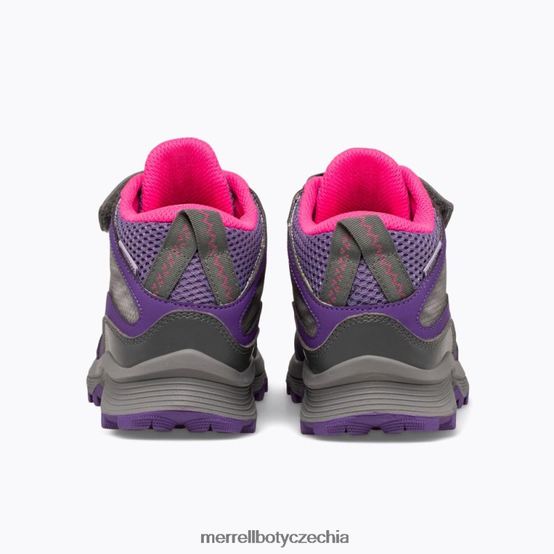 Merrell Moab speed mid a/c vodotěsný (mk165209) obuv J064V21387 šedá/růžová/fialová děti