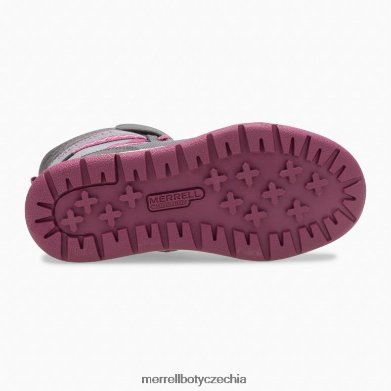 Merrell Voděodolná bota snow Crush 2.0 (mk163129k) obuv J064V21506 šedá/bobulová děti