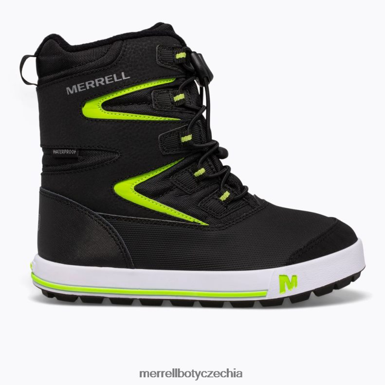 Merrell bota snowbank 3.0 (mk265035k) obuv J064V21480 černá/šedá/zelená děti
