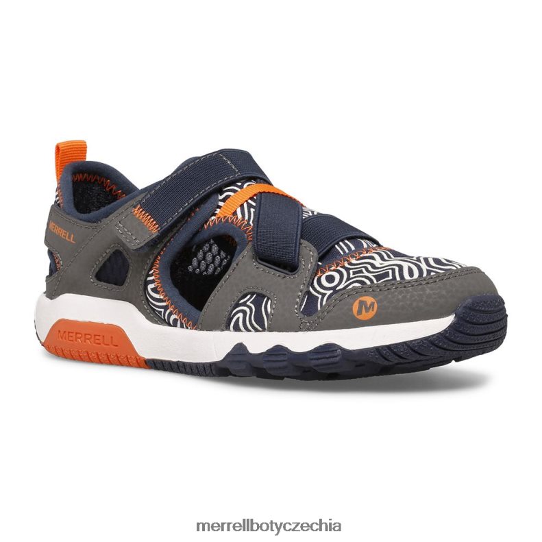 Merrell hydro free roam chroma monarch sandál (mk265855k) obuv J064V21503 šedá/námořnická děti