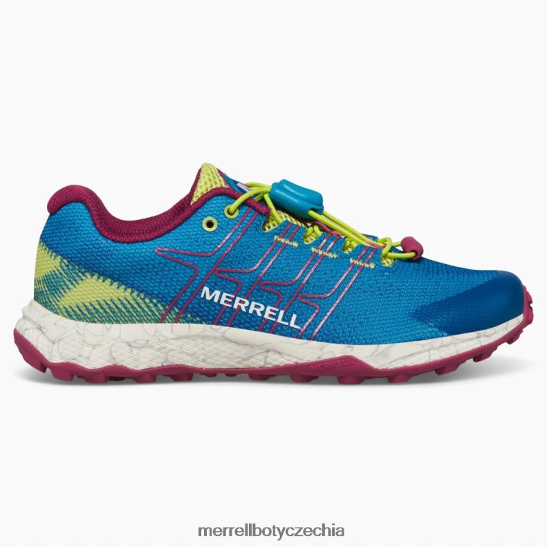 Merrell let moab s nízkou klimatizací (mk167108) obuv J064V21389 teal/lime/fuchsie děti