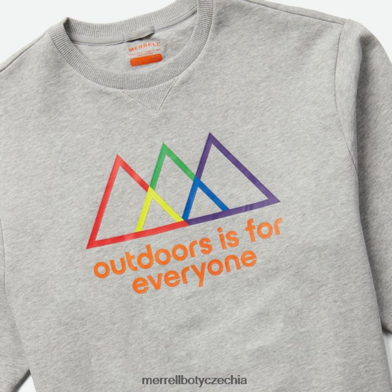 Merrell Outdoor je pro každého mikina s výstřihem (jms26875-050) oblečení J064V2748 vřesově šedá muži