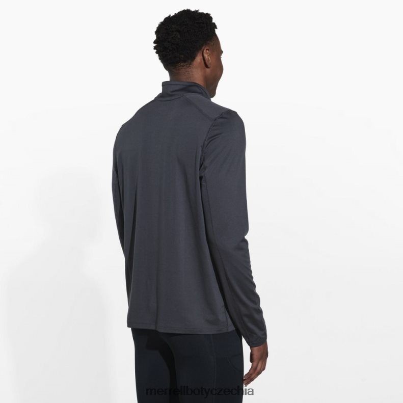 Merrell betatherm 1/4 zip (jms25572-101) oblečení J064V2764 asfalt muži