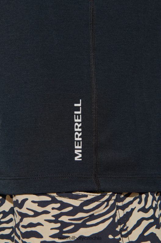 Merrell každodenní tričko s dlouhým rukávem s tencelem (jmf26597-010) oblečení J064V2336 Černá muži