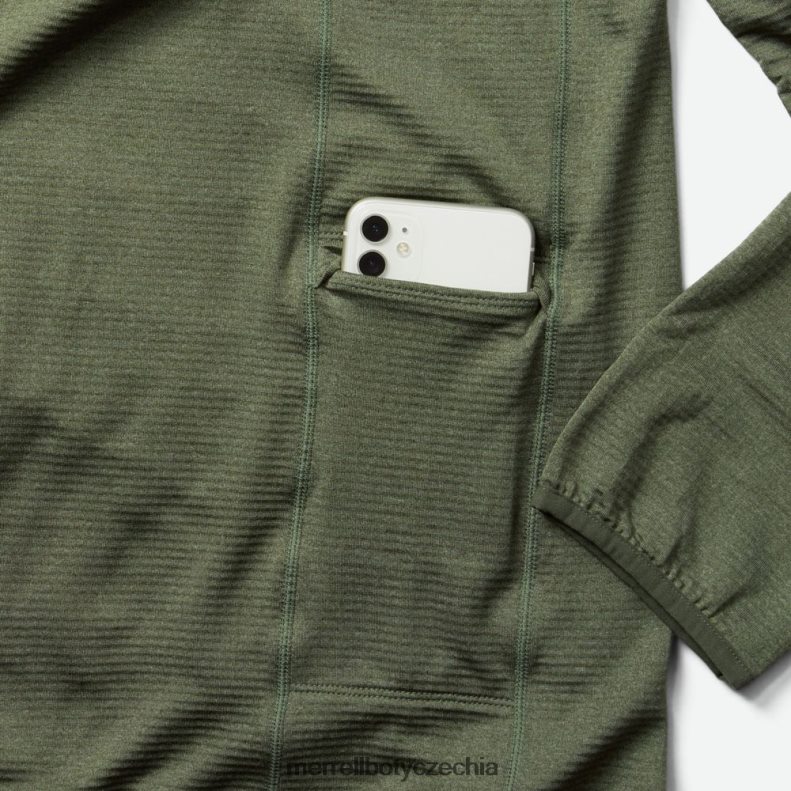 Merrell mikina s kapucí na zip geotex (jms26325-327) oblečení J064V2551 zaprášený olivový vřes muži