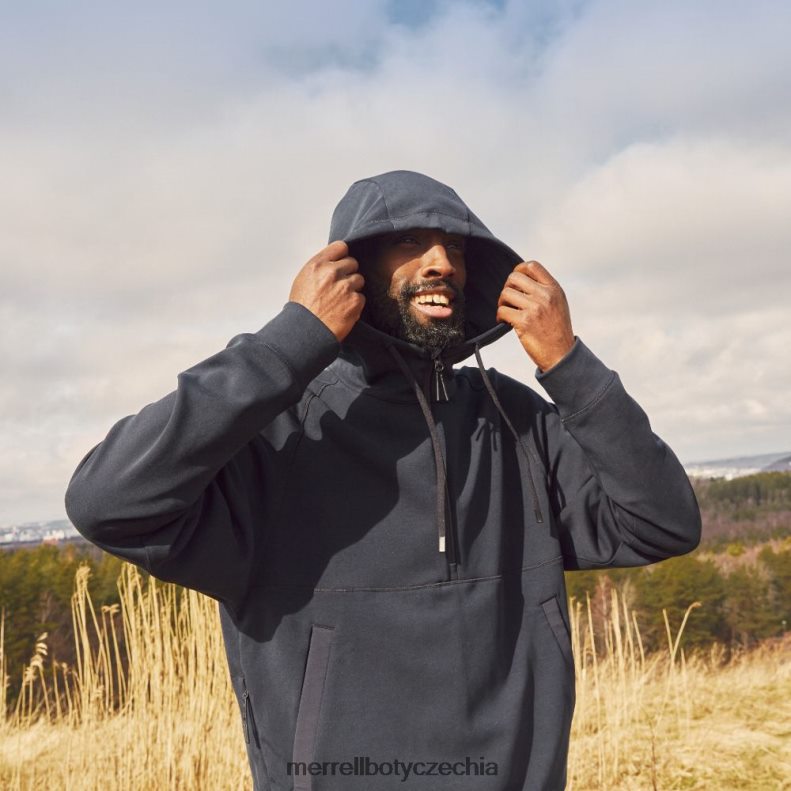 Merrell momentum hoody (jms26762-010) oblečení J064V2162 Černá muži