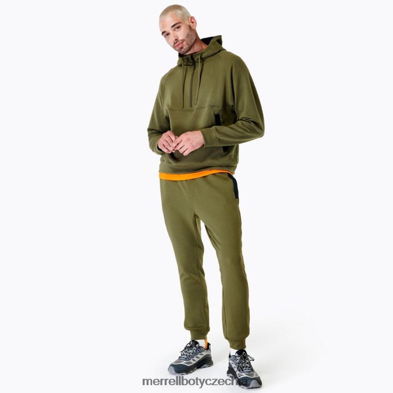 Merrell momentum hoody (jms26762-326) oblečení J064V2159 zaprášená oliva muži