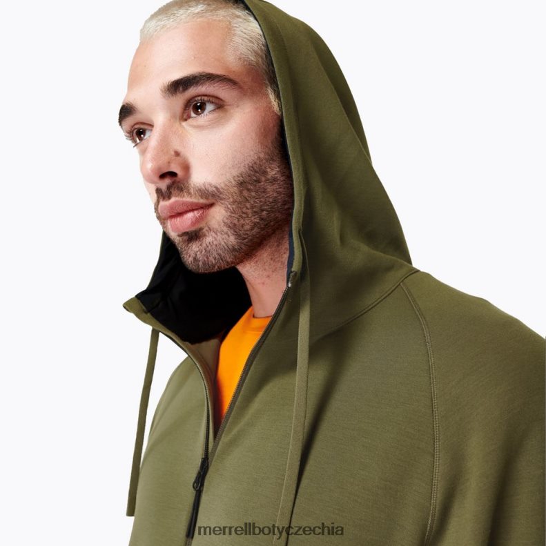 Merrell momentum hoody (jms26762-326) oblečení J064V2159 zaprášená oliva muži