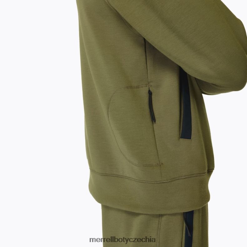 Merrell momentum hoody (jms26762-326) oblečení J064V2159 zaprášená oliva muži