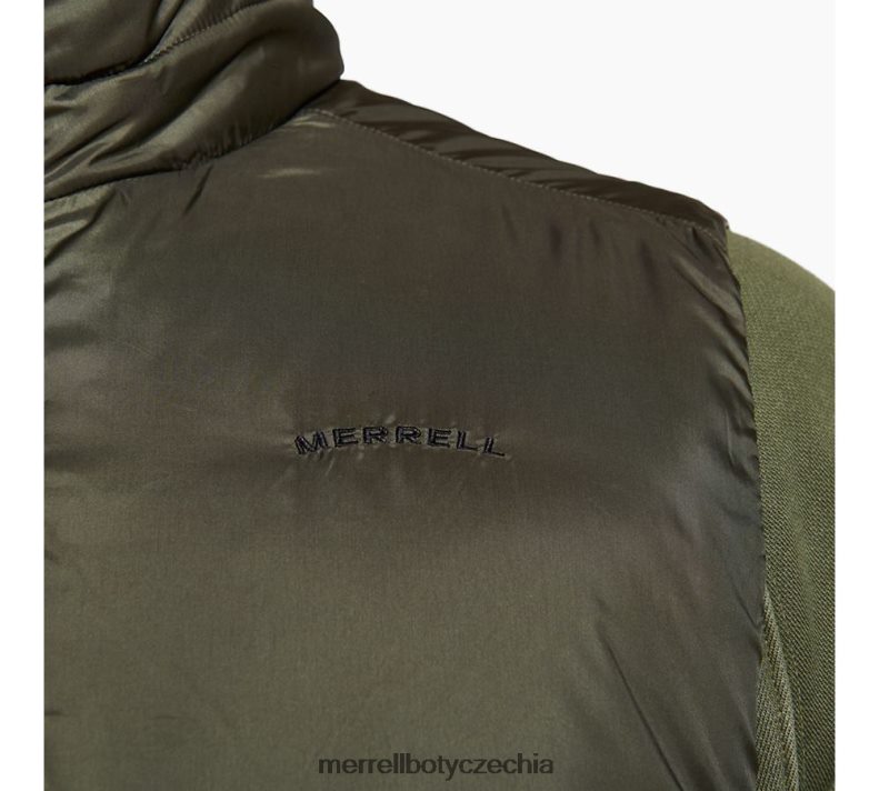 Merrell zateplená vesta geotex (jms26416-326) oblečení J064V2590 zaprášená oliva muži