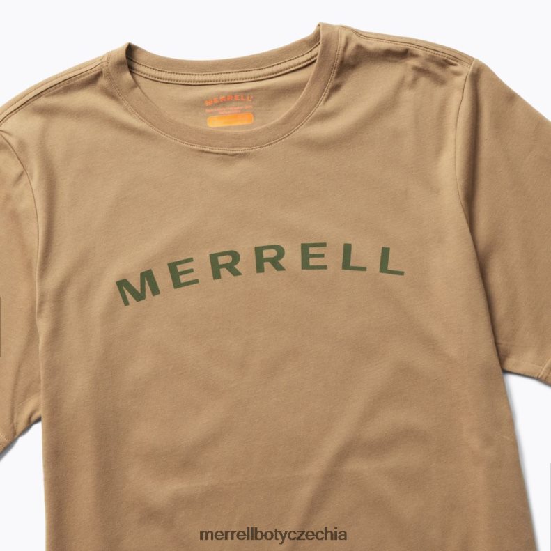Merrell tričko s krátkým rukávem wordmark (jms26332-176) oblečení J064V2586 sépiový odstín muži
