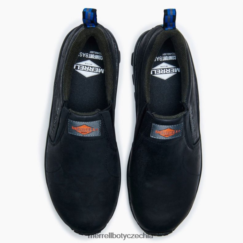 Merrell pracovní obuv jungle moc leather sr (j099321) obuv J064V2339 Černá muži