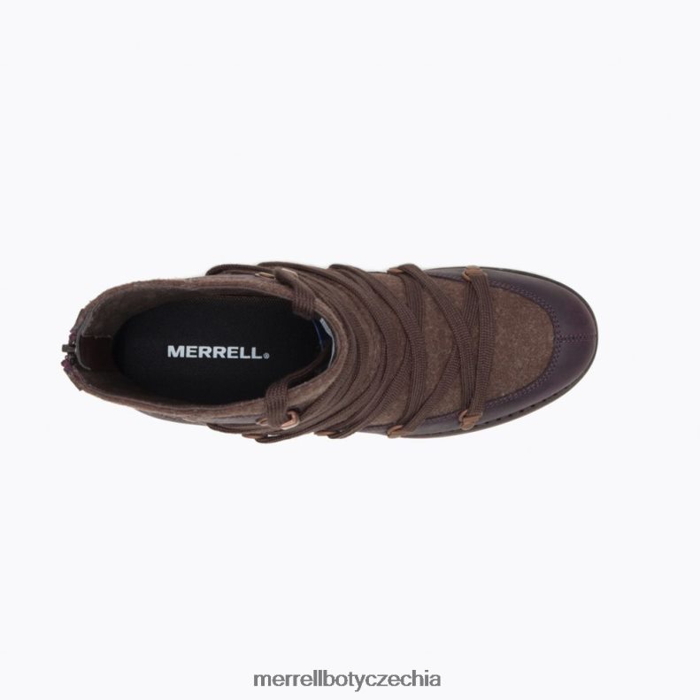 Merrell shiloh ii teplý (j004826) obuv J064V21122 burgundské ženy